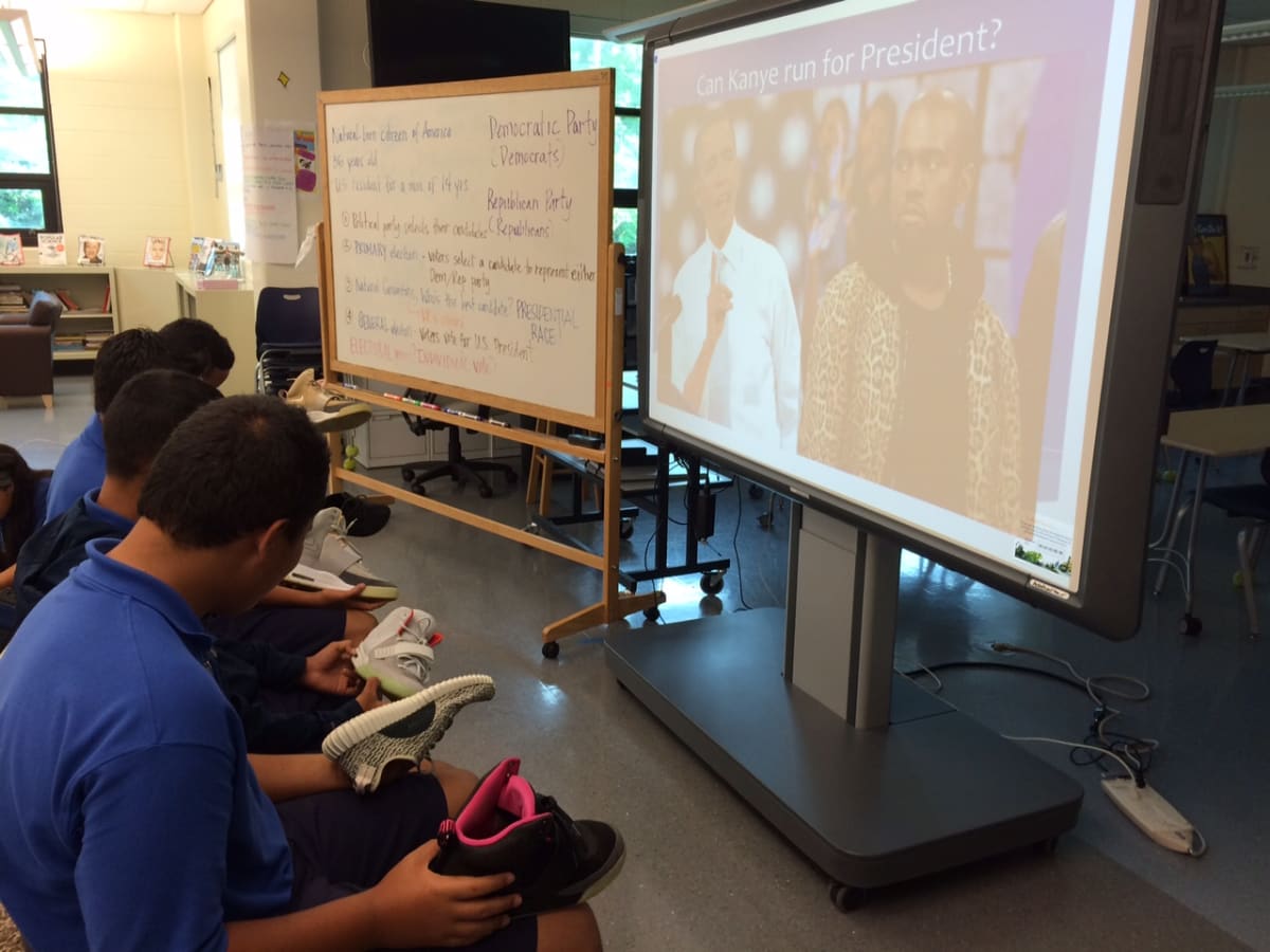 This Teacher Schooled 8th Graders on the U.S. Constitution Using Yeezy Sneakers