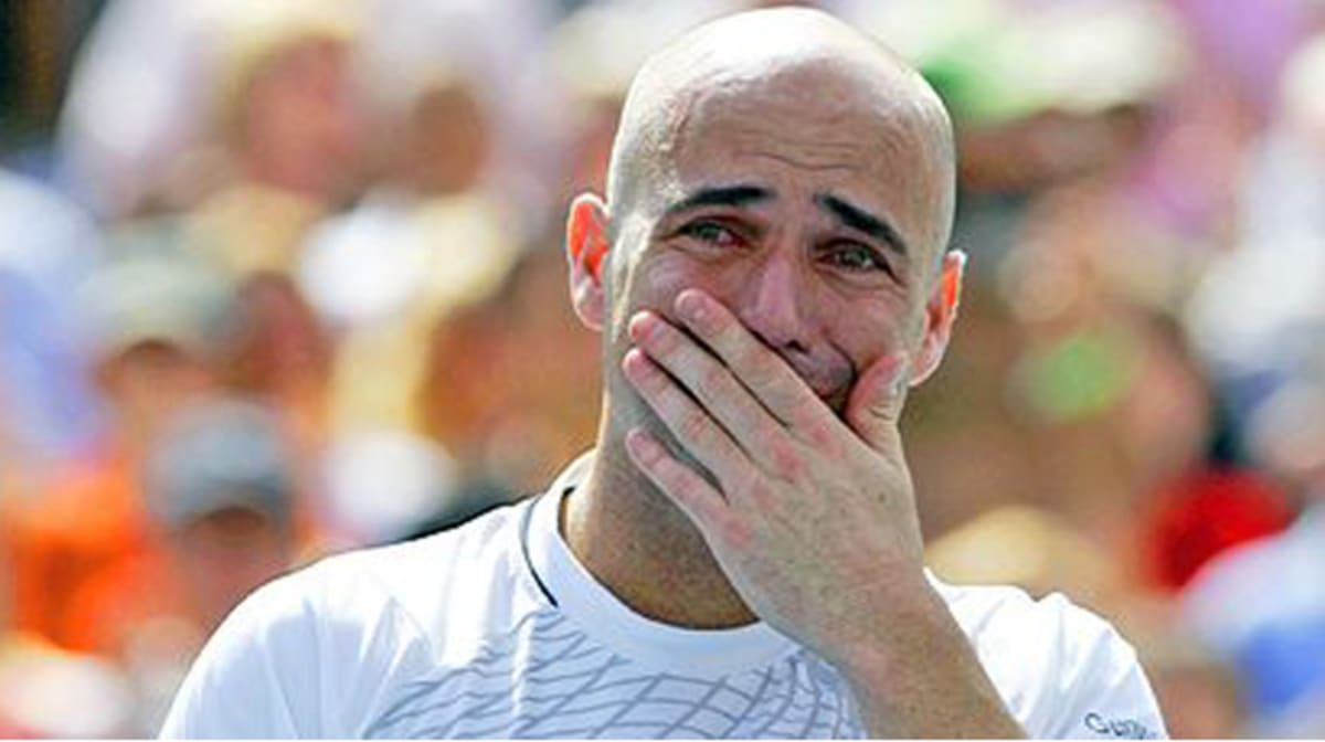 Winners or Losers? Here #39 s a Gallery of Tennis Pros Crying on the Court