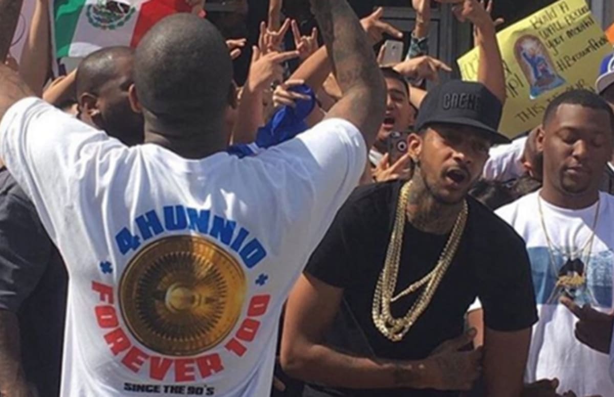 A Huge Crowd Rallied at YG and Nipsey Hussle's 1200 x 776