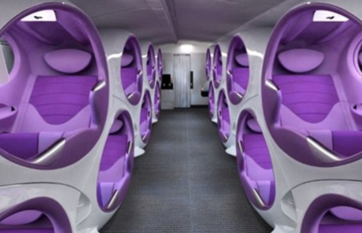 Introducing the "Air Lair" - Concept Pod-Like Airplane Seating | Complex