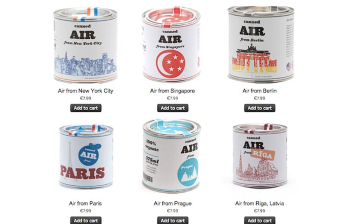 Canned Air From Cities Around The World Complex
