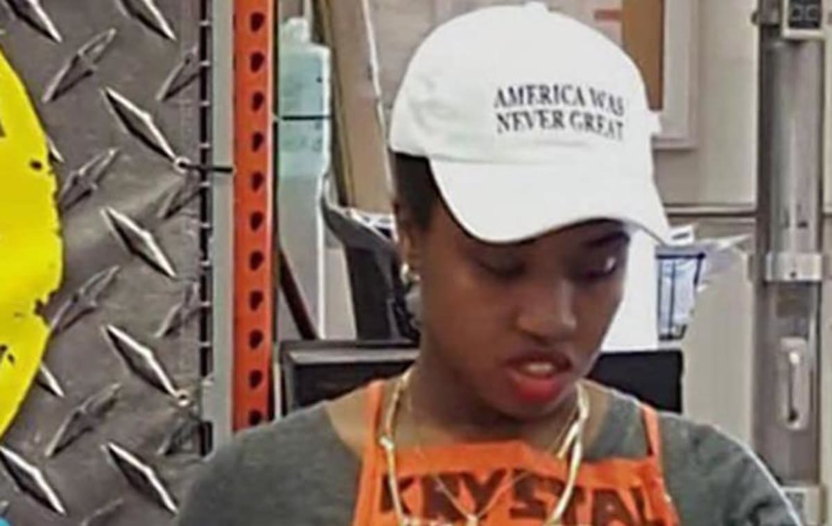 Home Depot worker wears "America was never great" hat to work ...