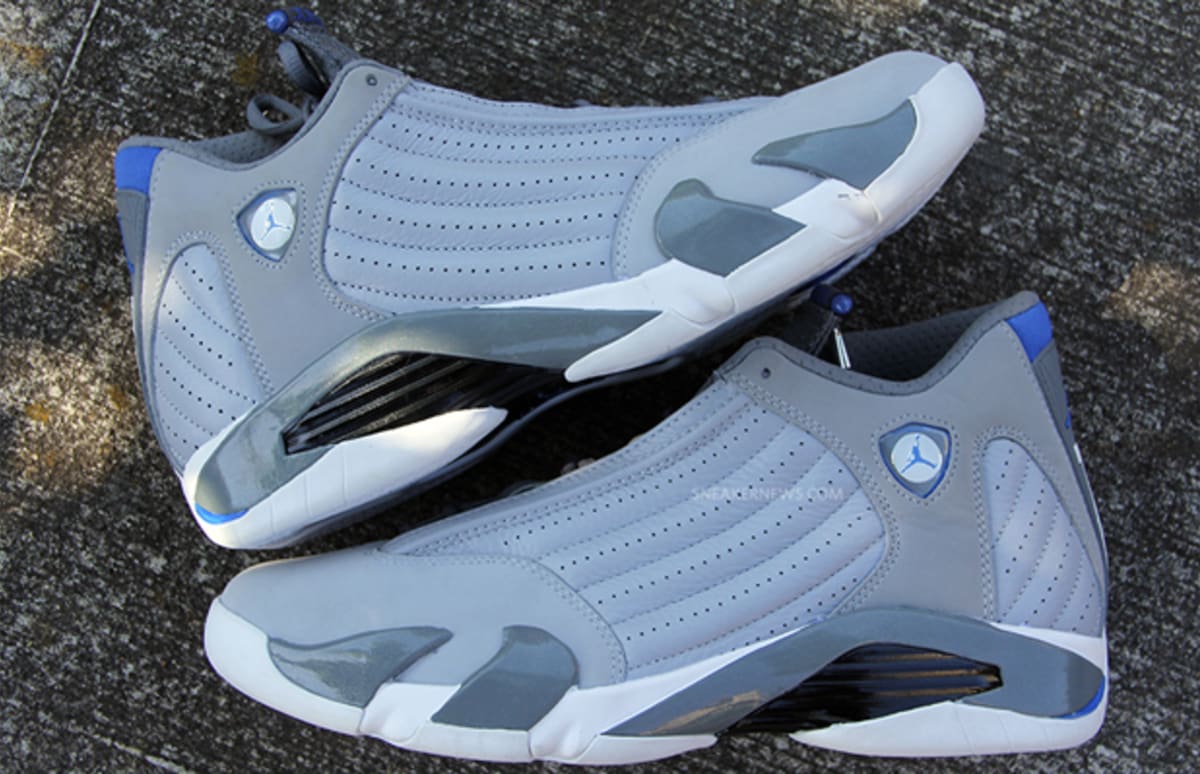 The Best Look Yet at the Air Jordan XIV "Sport Blue" Complex
