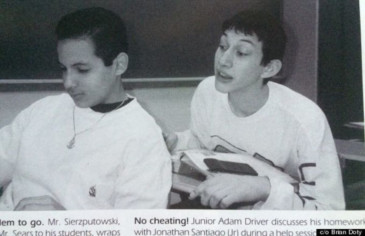 Adam Driver's High School Yearbook Photos Are Pretty Goofy Complex