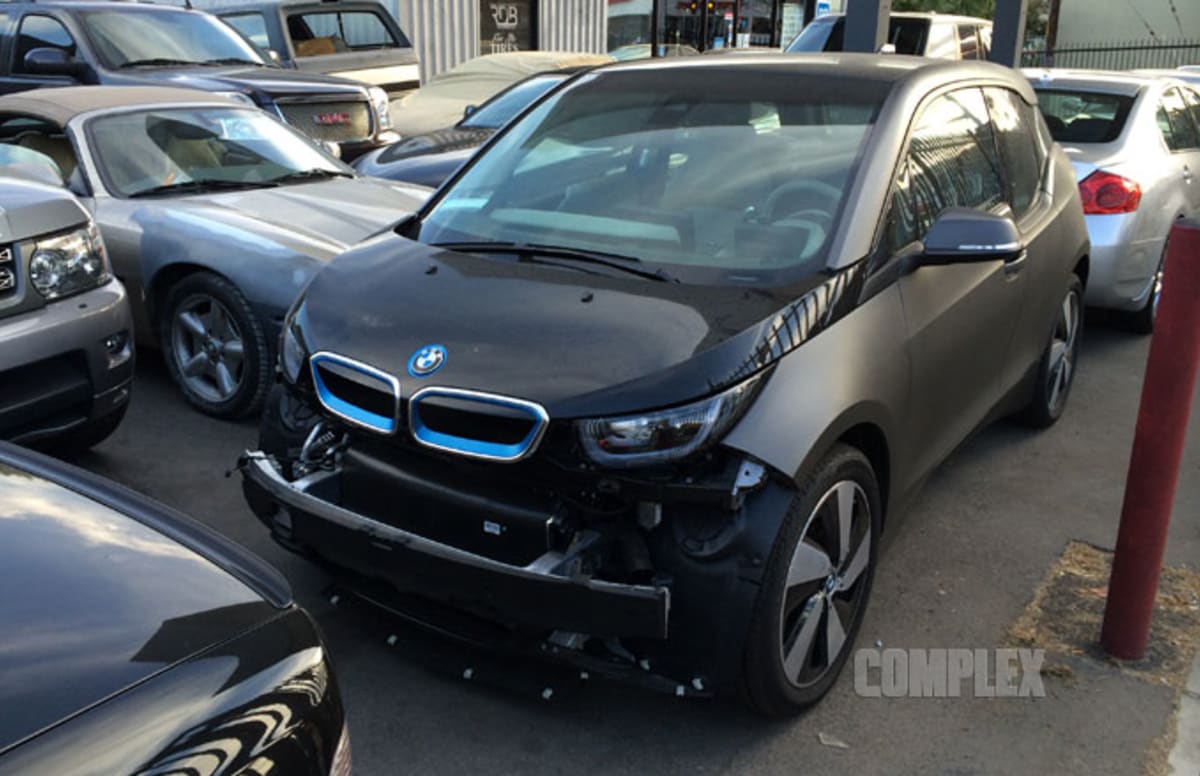 The first BMW i3 crash happened in Los Angeles. Complex