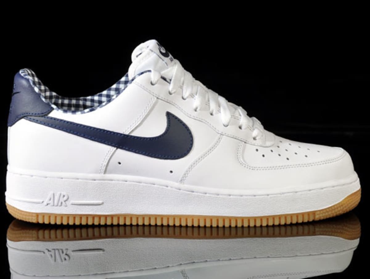 nike air force 1 with navy swoosh