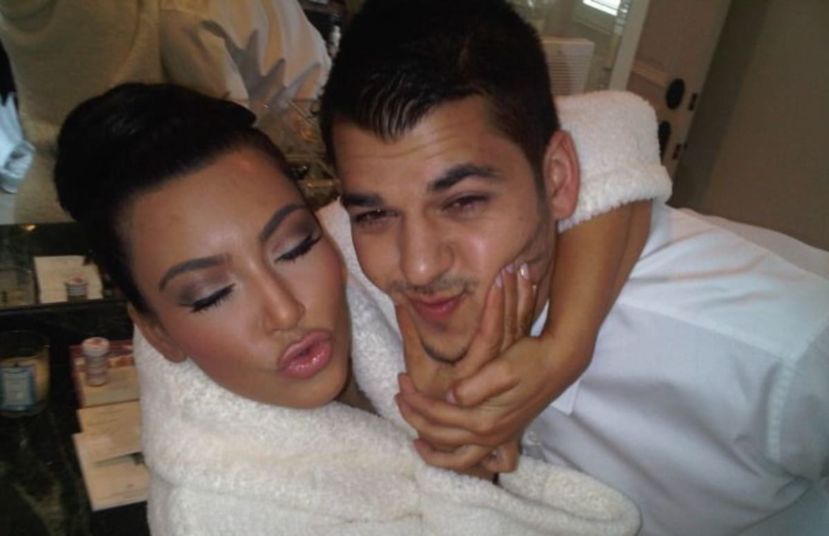 Kim Kardashian Expressed Frustration with Her Brother Rob Last Night