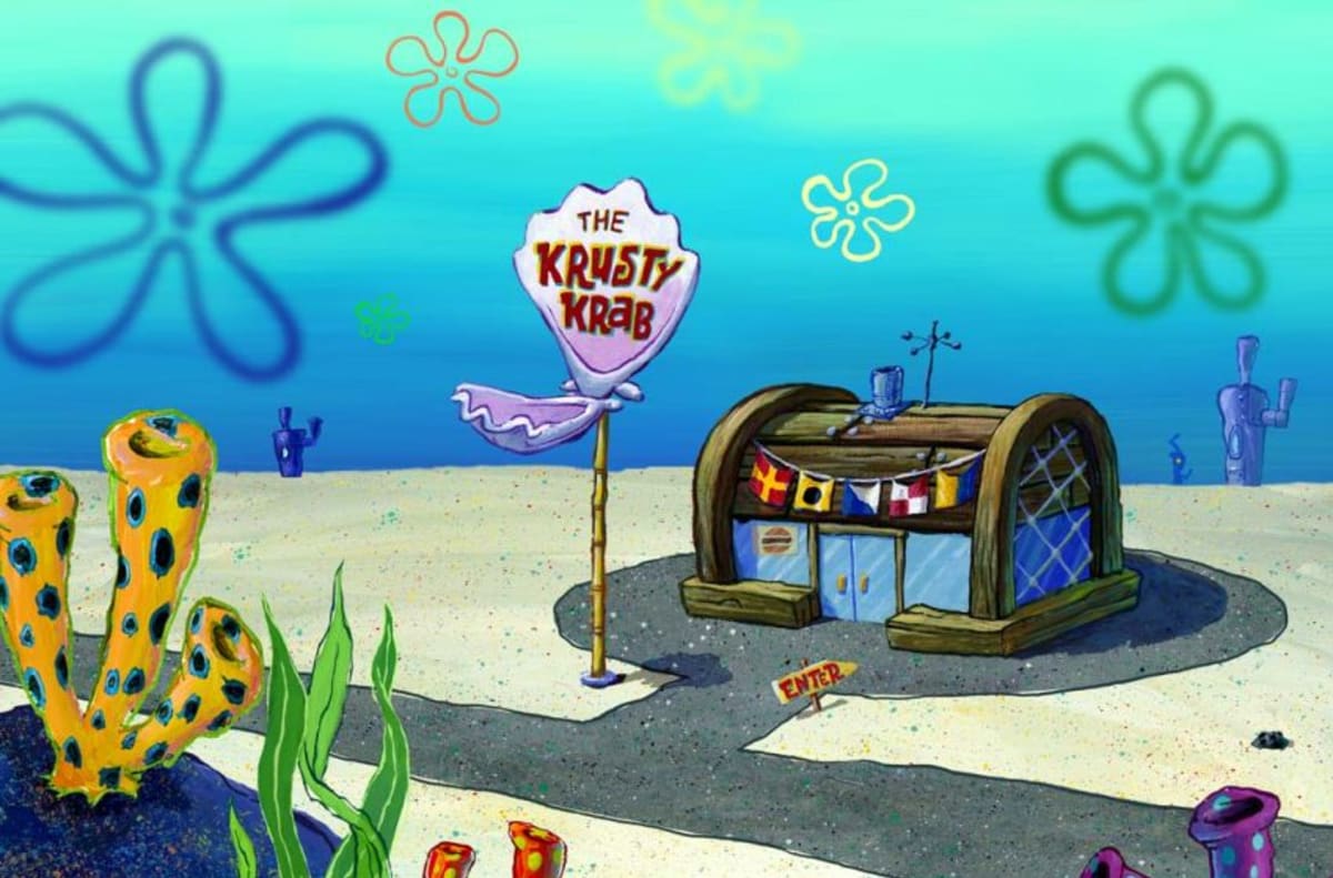 Real Life Krusty Krab Restaurant Sued By SpongeBob Parent Company