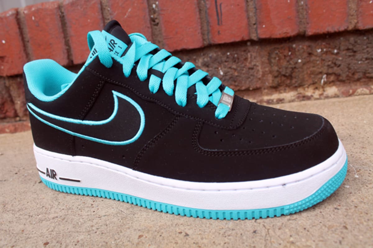 Nike Air Force 1 Low "Black/Turquoise Blue" Complex