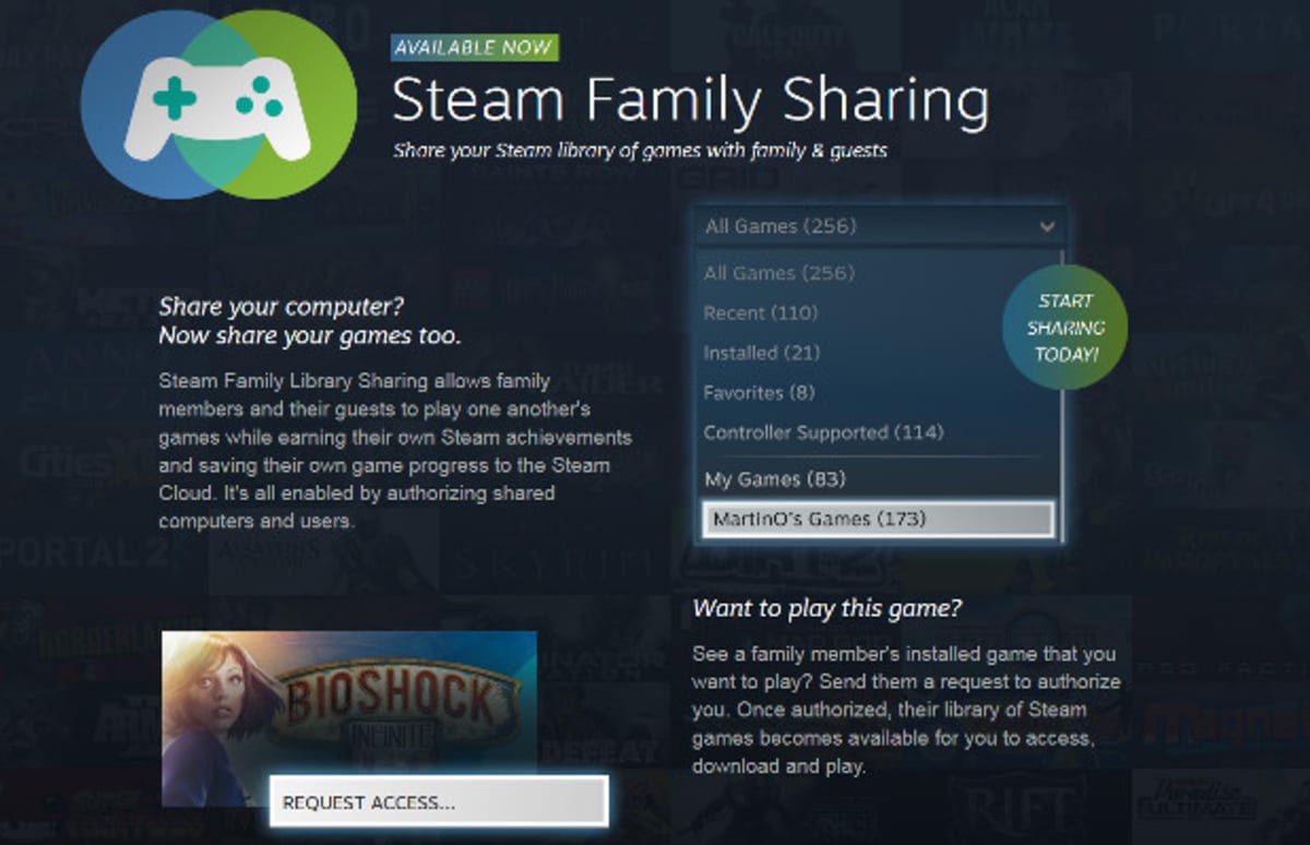 Steam Family Sharing Goes Live; Share Games With Your Cheap Friends Complex