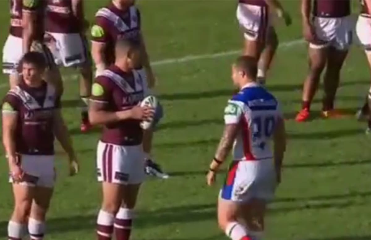 Rugby Player Casually Grabs Other Rugby Player's D**k, Both Seem Cool