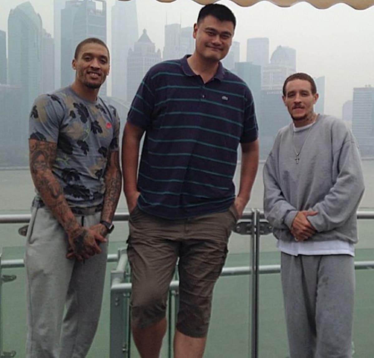 Michael Beasley, Yao Ming, and Delonte West Chilling in China | Complex