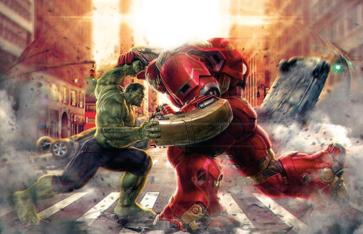 hulk ironman fighting