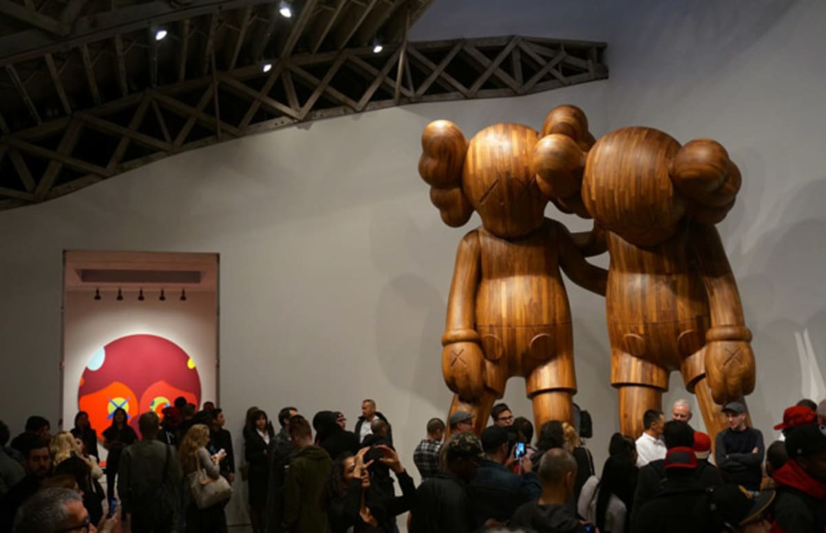 KAWS Unveils Giant Companion Sculptures at Mary Boone
