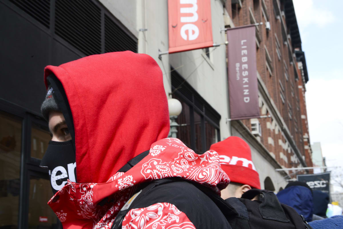 Street Style at the Supreme Spring/Summer 2015 Drop Supreme Spring