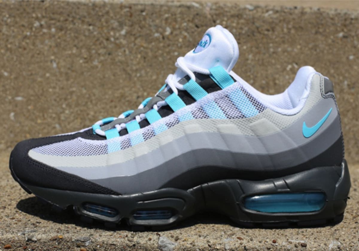 Nike Air Max 95 No Sew Anthracite Tide Pool Blue Cool Grey Complex