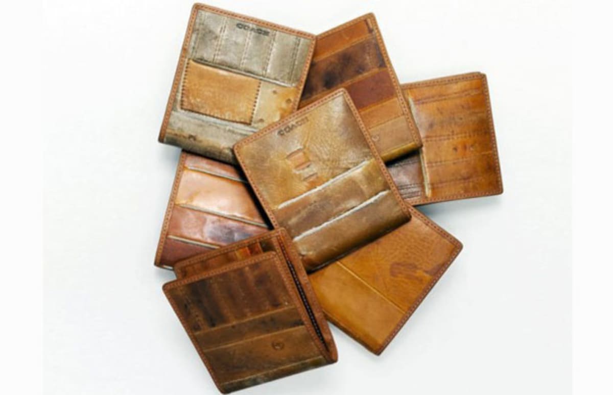Coach Wallets Made From Vintage Baseball Gloves Complex