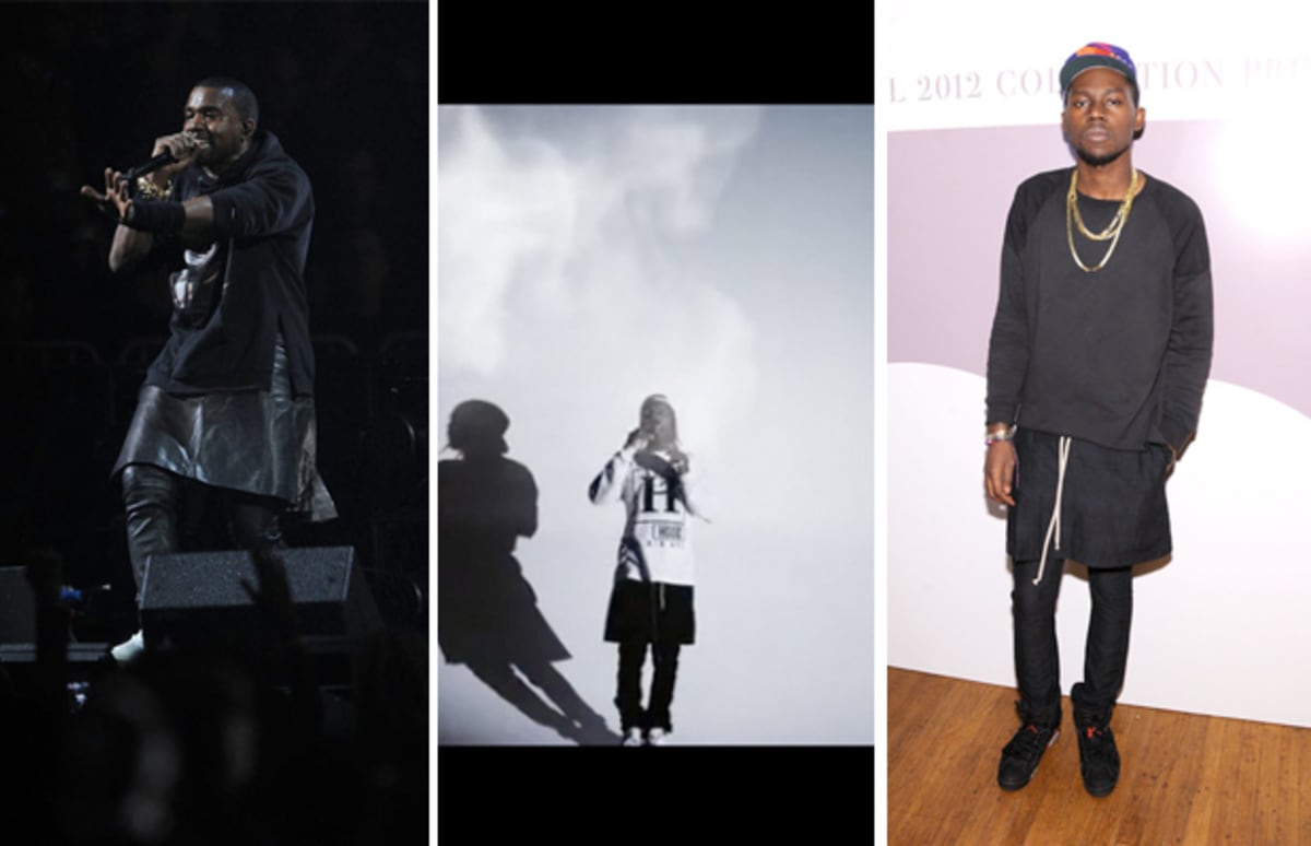 Trend Watch: Kanye West, A$AP Rocky, and Theophilus London Wear Kilts ...