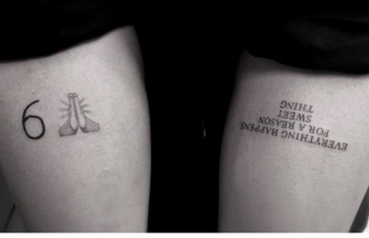 Looks Like Drake Got a Praying Hands Emoji Tattoo | Complex