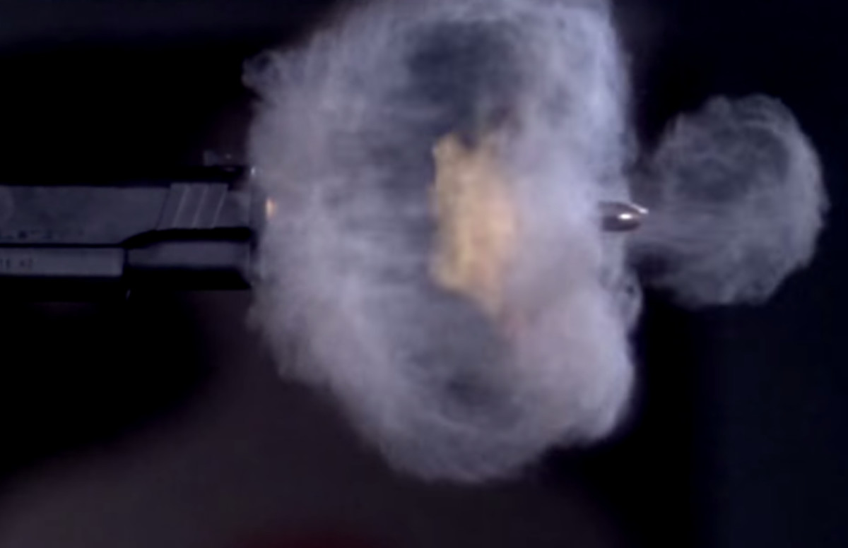 Watch This Bizarrely Beautiful Video of a Pistol Firing a Bullet in