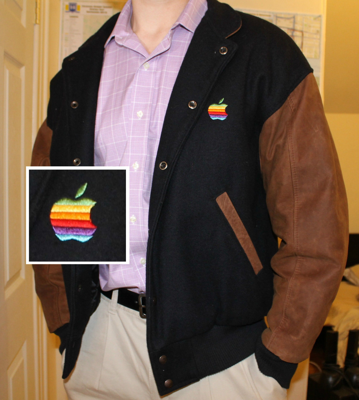 denim jacket for apple shape