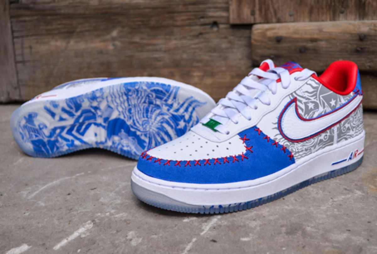 air force 1 puerto rican flag