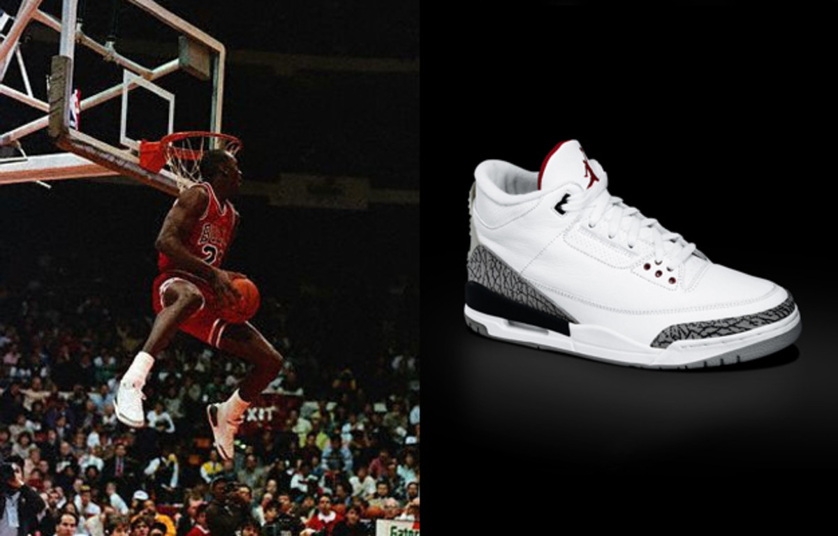 michael jordan wearing air jordan 3