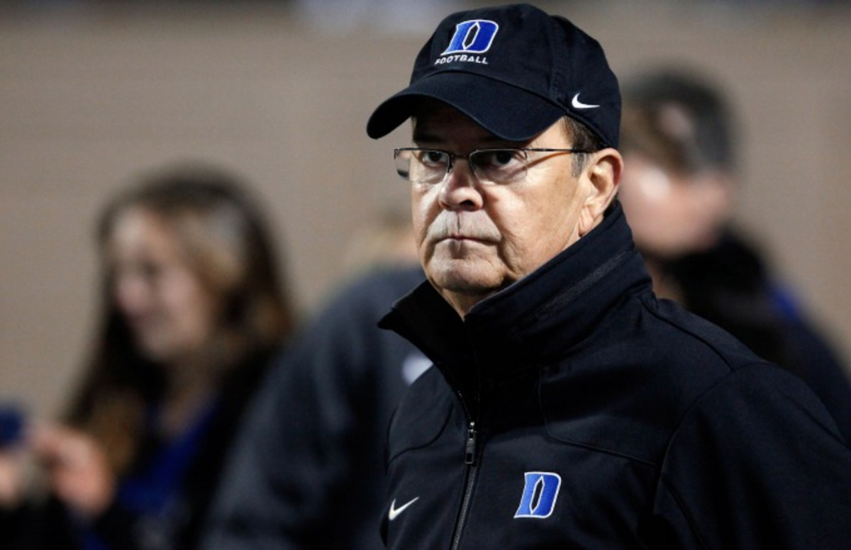 Watch a Duke Football Coach Throw a Chair, Scream His Head Off to Fire Up His Team Complex
