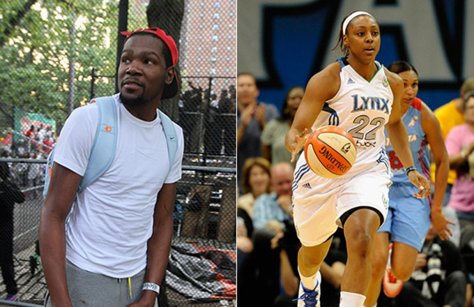 Kevin Durant Thinks Fiancee Monica Wright Is a Better Basketball Player ...