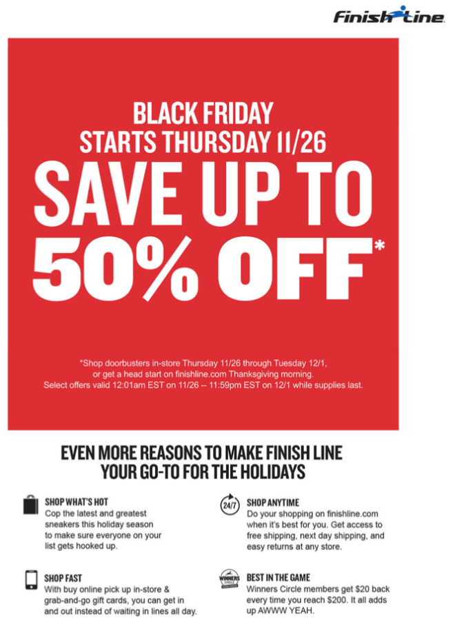 finish line black friday sale 2018