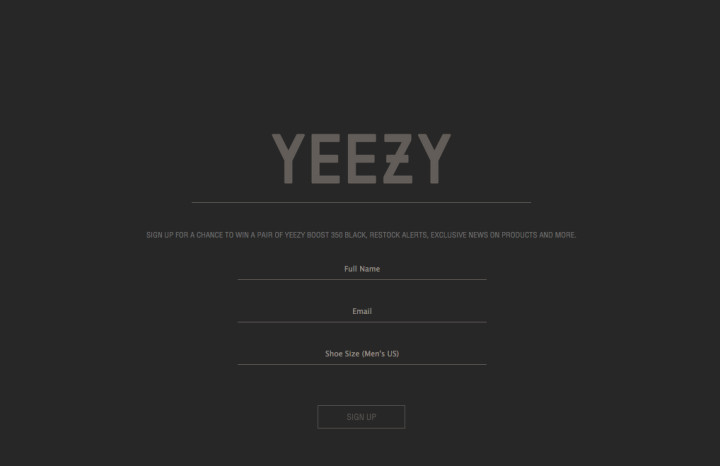 Yeezy Supply Shoe Size Chart