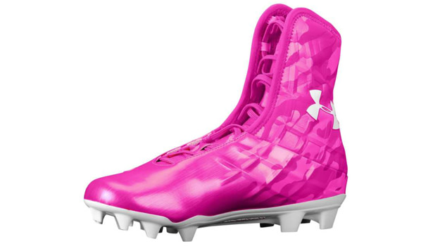 under armour pink cleats