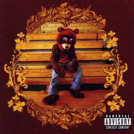 Cover art for Kanye's debut album, College Dropout