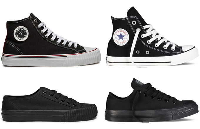 chuck taylors vs pf flyers