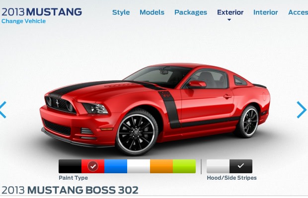 2013 Ford Mustang Configurator Goes Live Complex