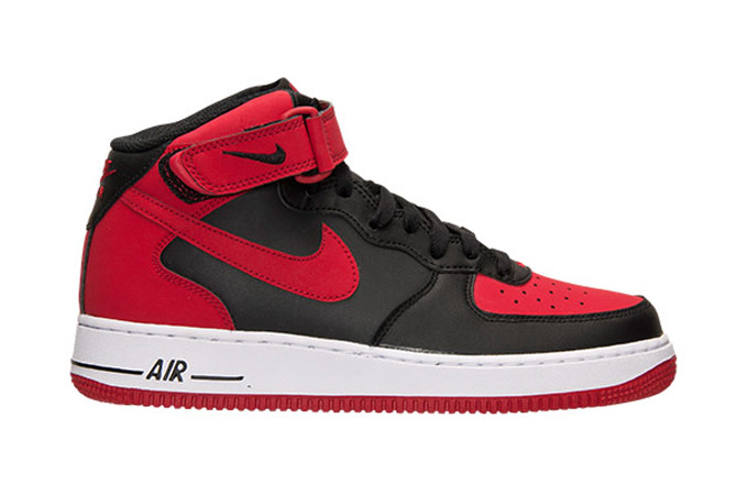 Kicks of the Day: Nike Air Force 1 Mid Black / Red | Complex Kicks of the Day: Nike Air Force 1 Mid Black / Red | Complex
