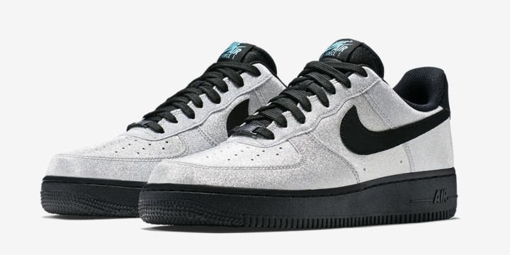 nike air force 1 silver logo