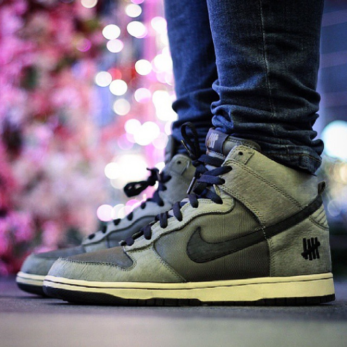 undefeated x nike dunk high