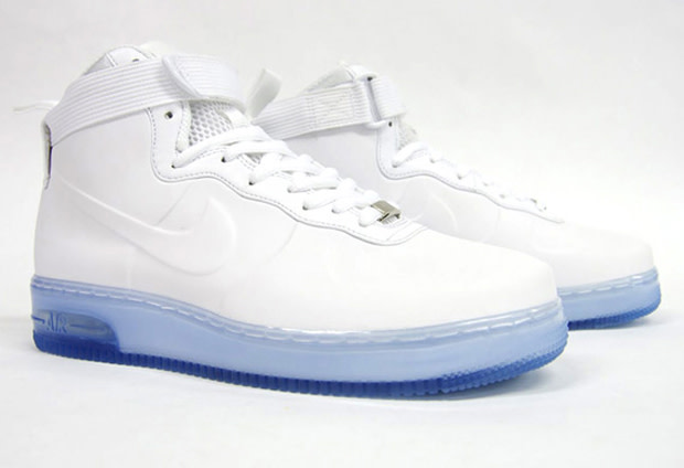 all white foamposite air force 1