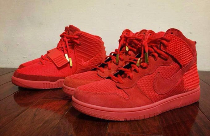 red sneakers style