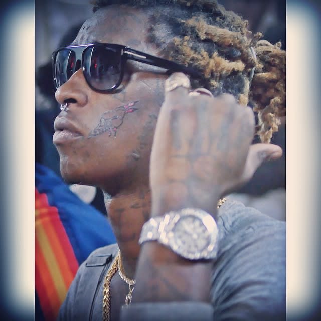 young thug face tattoos