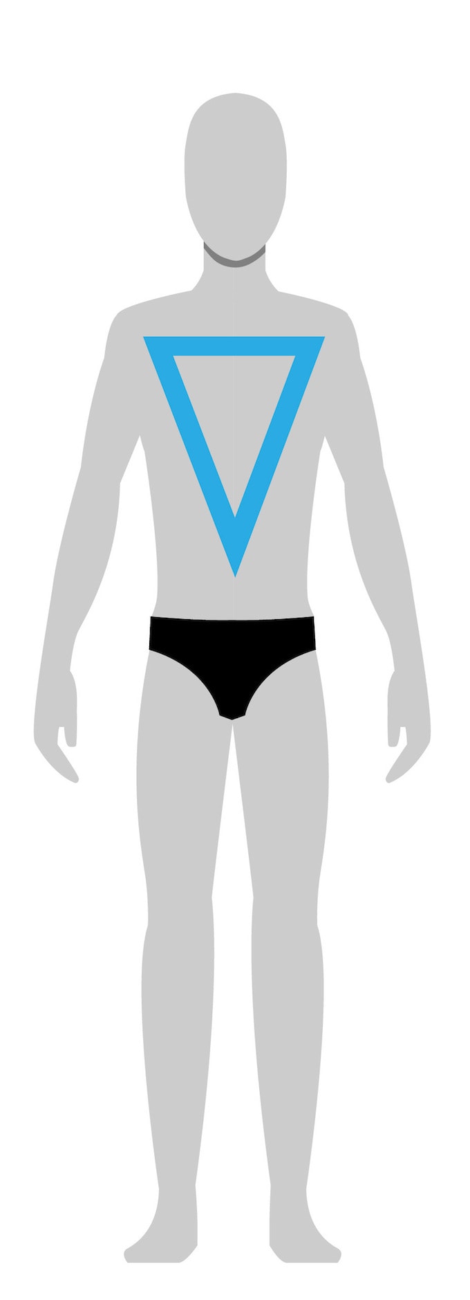 inverted triangle men