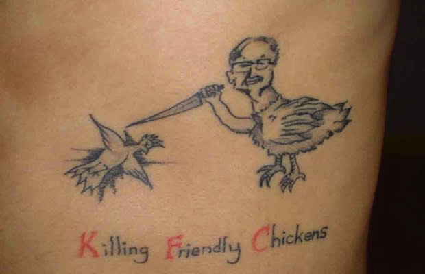 Bilderesultat for colonel sanders tattoo
