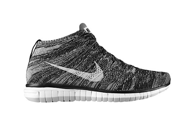 nike free flyknit chukka black pure platinum