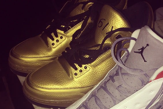 air jordan 3 gold