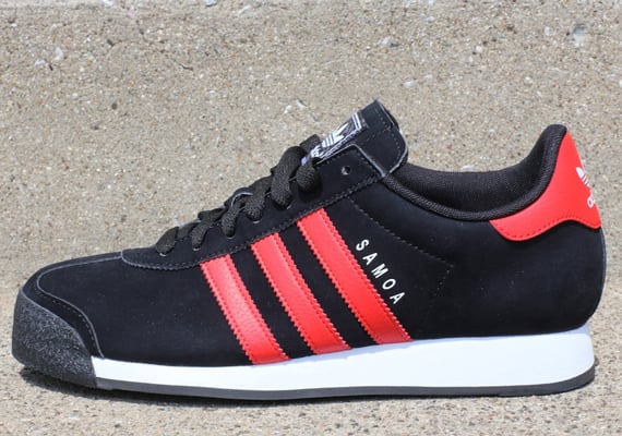 adidas samoa red and black