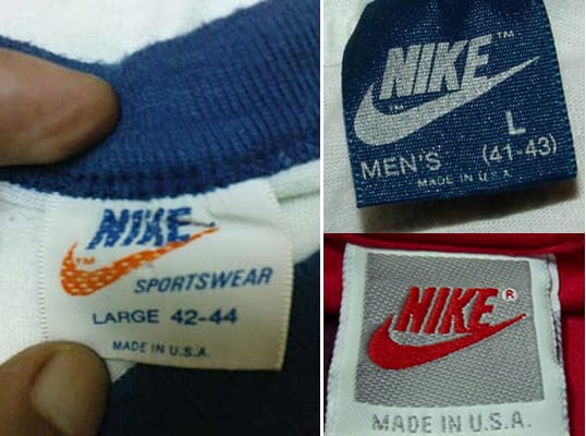 Nike White Or Blue Label T-Shirts - 10 Awesome Vintage Clothing Finds ...