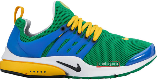 nike presto blue yellow