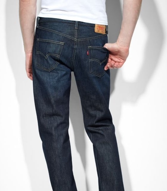 levis back zipper jeans