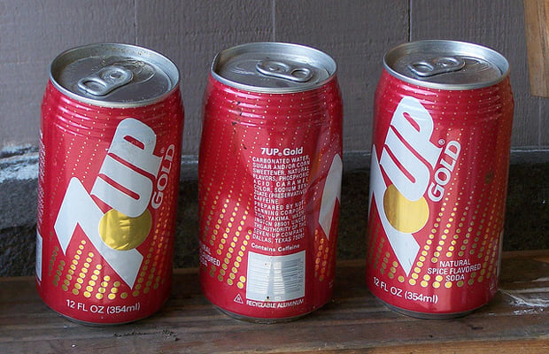 7UP Gold - 10 Awesome Sodas We Wish Still Existed | Complex